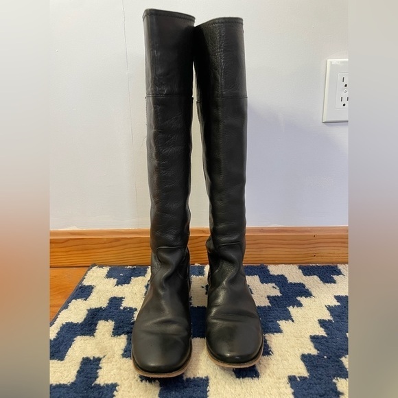 Frye Paige Cuff Tall Riding Boots | Black | Size 8.5 - Picture 5 of 16